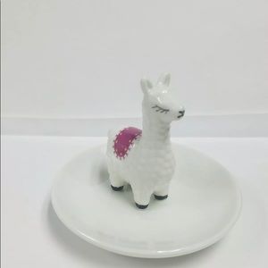 New llama Decorative Ceramic trinket Ring Tray